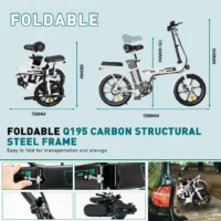 HITWAY BK5M Folding Ebike product image view 5