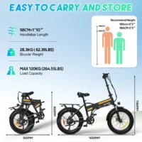 HITWAY BK10M Folding Ebike product image view 3