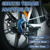 EVERCROSS EK6 Foldable Electric Mountain Bike product image view 3