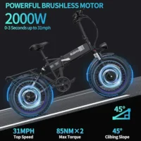 New Ridstar H20Pro Folding Electric Bike product image view 2