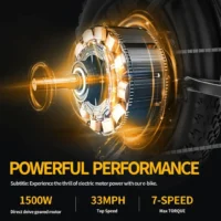 Ridstar Q20 48V 20AH Fat Tire Ebike ( rebranded as YVY C20-available now) product image view 5