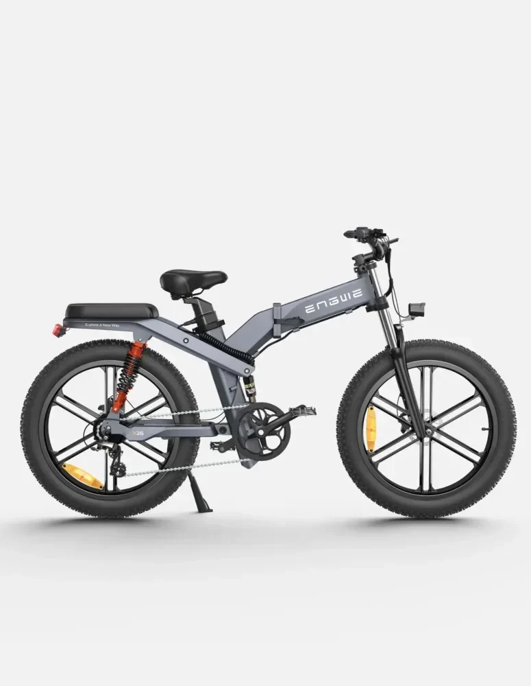 ENGWE X26 Dual Battery Triple Suspension Foldable E-bike Gray product image view 1