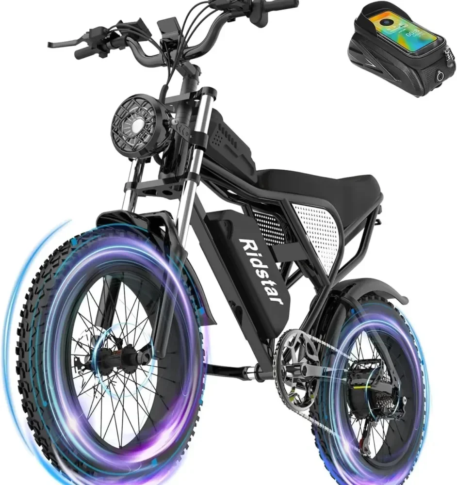 Ridstar Q20 48V 20AH Fat Tire Ebike ( rebranded as YVY C20-available now) product image view 1
