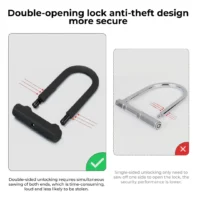 iSinwheel Heavy Duty Security U Cable Lock product image view 7