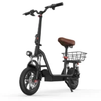 iScooter i12 Electric Scooter with Seat & Carry Basket product image view 14