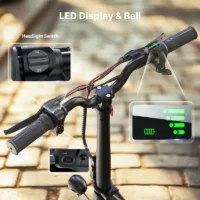iScooter i12 Electric Scooter with Seat & Carry Basket product image view 5