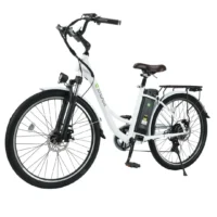 iSinwheel U2 Electric Cruiser Bike White product image view 1
