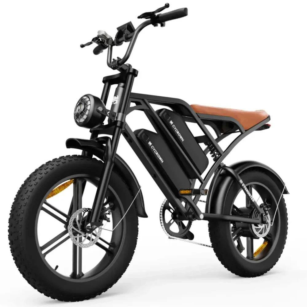 CYCROWN CycHunter Moped Electric Bike Black product image view 1