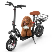 iScooter i12 Electric Scooter with Seat & Carry Basket product image view 16