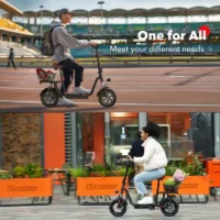 iScooter i12 Electric Scooter with Seat & Carry Basket product image view 15
