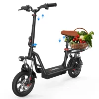 iScooter i12 Electric Scooter with Seat & Carry Basket product image view 13