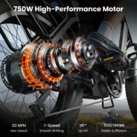 CYCROWN CycFree 120KM Long Range Electric Bike product image view 9
