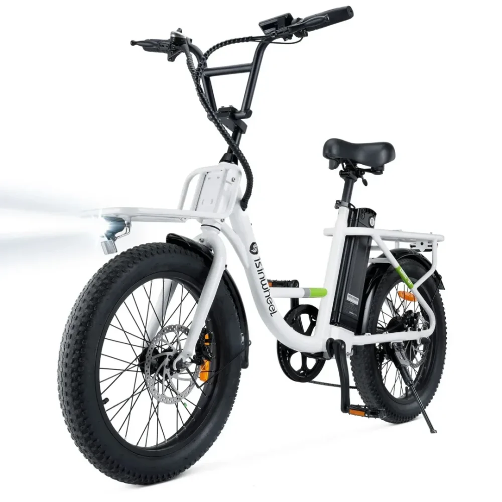 isinwheel U7 Cargo Bike White product image view 2