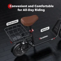 iScooter i12 Electric Scooter with Seat & Carry Basket product image view 10