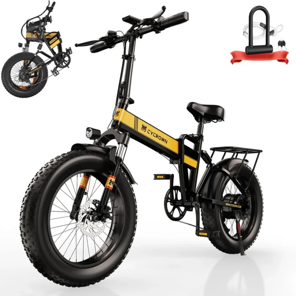 CYCROWN Knight Folding Electric Bike for Adults product image view 1