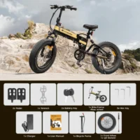 CYCROWN Knight Folding Electric Bike for Adults product image view 9