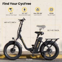 CYCROWN CycFree 120KM Long Range Electric Bike product image view 4