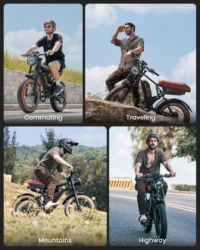 isinwheel R6 Retro Electric Bike for Adults product image view 3