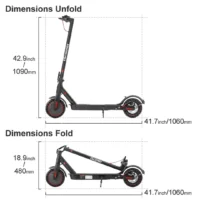 iScooter i9 Foldable Commuting Electric product image view 9