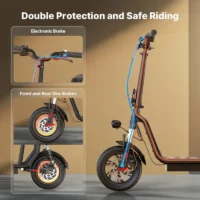iScooter i12 Electric Scooter with Seat & Carry Basket product image view 6