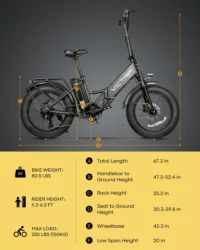 VICTRIP® Janus2.0&Janus ES 2.0 Foldable Ebike product image view 3