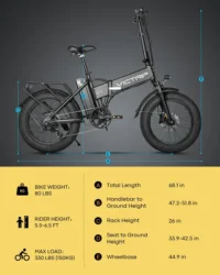 VICTRIP® Janus2.0&Janus ES 2.0 Foldable Ebike product image view 2