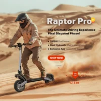 CIRCOOTER Raptor Pro Off-Road E-Scooter product image view 6