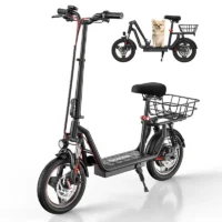 iScooter i14 Electric Scooter with Seat & Basket product image view 10