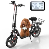 iScooter i14 Electric Scooter with Seat & Basket product image view 8