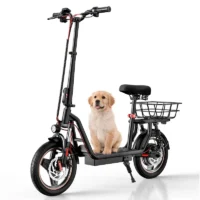 iScooter i14 Electric Scooter with Seat & Basket product image view 6