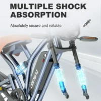 JANSNO X50 Fat Tire Electric Bike for Adults,, 48V 14Ah Removable Battery product image view 4