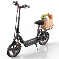 iScooter i14 Electric Scooter with Seat & Basket product image view 9