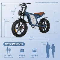 JANSNO X60 Dual Up to Power, 48V 23Ah Battery 80 miles Long Range Hydraulic Disc product image view 9