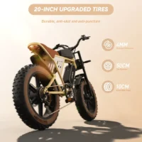 JANSNO X70 Off Road Electric Bike for Adults, 48V 34Ah Dual Battery, Powerful product image view 4
