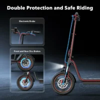 iScooter i14 Electric Scooter with Seat & Basket product image view 3