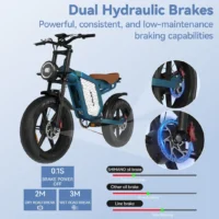 JANSNO X60 Dual Up to Power, 48V 23Ah Battery 80 miles Long Range Hydraulic Disc product image view 6