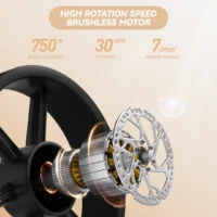 JANSNO X70 Off Road Electric Bike for Adults, 48V 34Ah Dual Battery, Powerful product image view 6