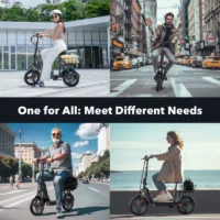 iScooter i14 Electric Scooter with Seat & Basket product image view 2
