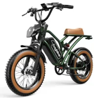 Euybike S4 Long Range Moped-Style Electric Bike Green product image view 14