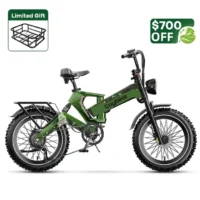 Euybike K6 Pro (K6F) Long Range Fat Tire Electric Bike Green product image view 6