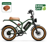 Euybike S4 Long Range Moped-Style Electric Bike Green product image view 7