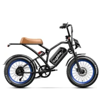 Euybike S4 Long Range Moped-Style Electric Bike Blue product image view 6