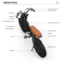JANSNO X50 Fat Tire Electric Bike for Adults,, 48V 14Ah Removable Battery product image view 2