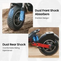 iScooter iX8 Off-Road Dual Electric Scooter product image view 5