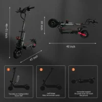 ZonDoo ZO03 Plus Electric Scooter For Adults / Dual Up To product image view 9