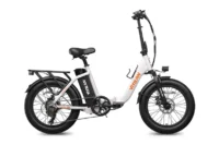 Vitilan U3 Full Suspension Foldable Fat Tire Electric Bike White product image view 1