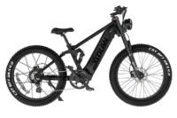 Vitilan T7 Full Suspension Mountain E-bike Black product image view 6