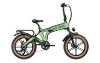 Heybike Tyson Full Suspension Ebike Green product image view 3