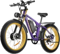 Bluvall Zeegr S1 E-Bike Dual AWD 80 Miles Electric Bike Purple product image view 13