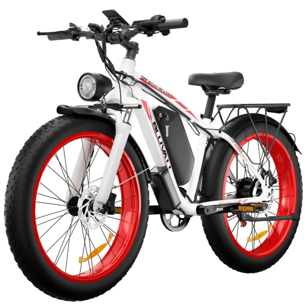 Bluvall B1 Electric Bike White product image view 1